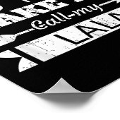 Don't Make Me Call My Lala Grandma Funny Granhild  Poster (Ecke)