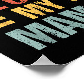 Dont Make Me Call My Mama Funny Child Kid Mothers  Poster (Ecke)