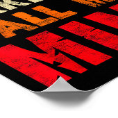 Don't Make Me Call My Mimi Grandma Funny Granhild Poster (Ecke)