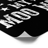 Don't Make Me Call My Moo Moo Grandma Funny Granhi Poster (Ecke)