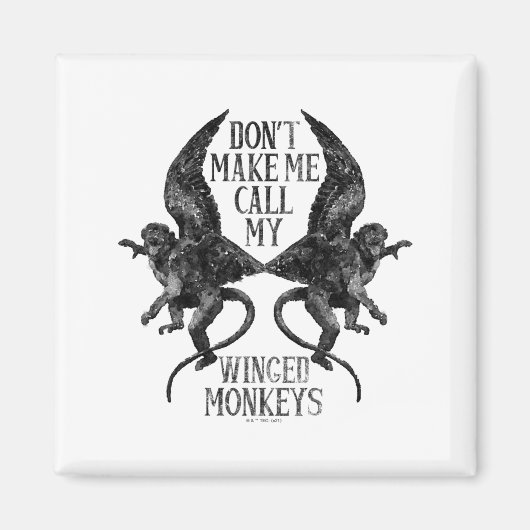 Dont Make Me Call My Winged Monkeys  Magnet (Vorne)