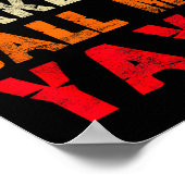 Don't Make Me Call My Yaya Grandma Funny Granhild  Poster (Ecke)