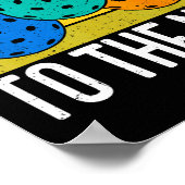 Dont Make Me Come To The Net Funny Ckleball  Poster (Ecke)