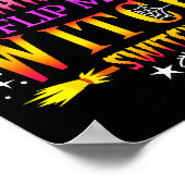 Don't Make Me Flip My Witch Switch Halloween Poster (Ecke)