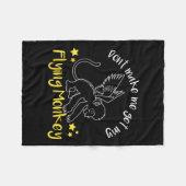Don't Make Me Get My Flying Monkeys Fleecedecke (Vorderseite (Horizontal))