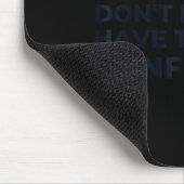 Don't Make Me Have To Go To Confession Catholic Fu Mousepad (Ecke)