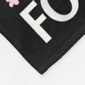 Don't Make Me Put My Foot Down Funny Flamingo Love Fleecedecke (Ecke)