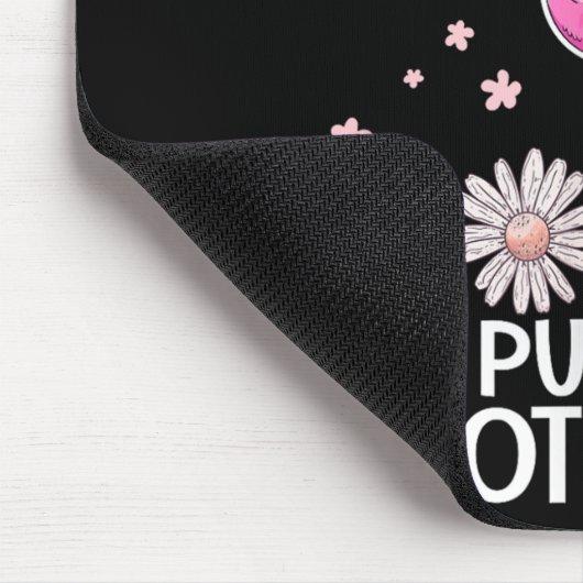 Don't Make Me Put My Foot Down Funny Flamingo Love Mousepad (Ecke)