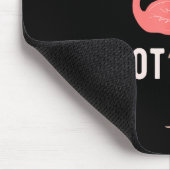 Don't Make Me Put My Foot Down Funny Flamingo Mousepad (Ecke)