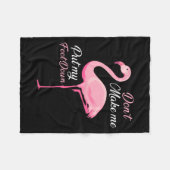 Don't Make Me Put My Foot Down Nk Flamingo Long Sl Fleecedecke (Vorderseite (Horizontal))