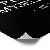 Don't Make Me Repeat Myself Funny History Buff  Poster (Ecke)