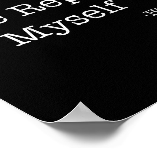 Don't Make Me Repeat Myself Funny Saying History L Poster (Ecke)