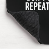 Dont Make Me Repeat Myself History School Teacher  Mousepad (Ecke)