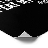 Dont Make Me Repeat Myself History Teacher Stud  Poster (Ecke)