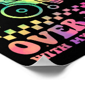 Don't Make Me Run Over You With My Wheelchair Hand Poster (Ecke)