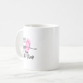 Dont Make Me Slap You With My Flip Flop Funny Woma Kaffeetasse (Vorderseite Links)