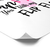 Dont Make Me Slap You With My Flip Flop Funny Woma Poster (Ecke)