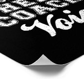 Don't Make Me Use My Cheer Coach Voice Funny Cheer Poster (Ecke)