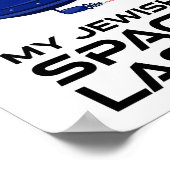Dont Make Me Use My Jewish Space Laser  Poster (Ecke)