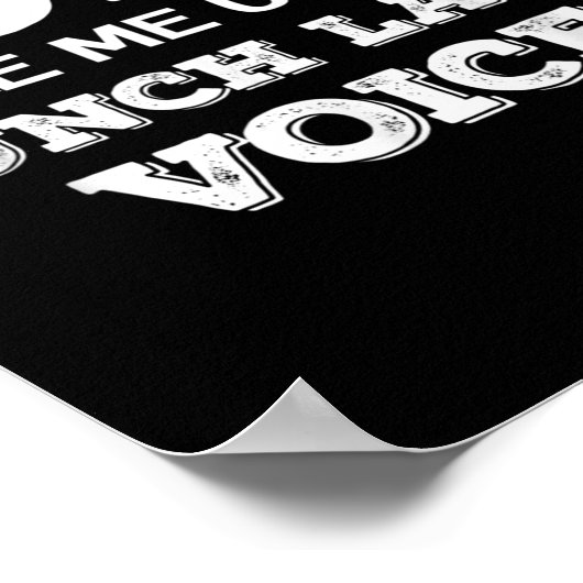 Dont Make Me Use My Lunch Lady Voice Funny Mothers Poster (Ecke)