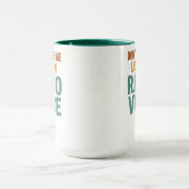 Dont Make Me Use My Radio Voice Funny Broadcaster Tasse (Zentrum)