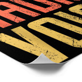 Don't Make Me Use My Radio Voice Funny Quote Retro Poster (Ecke)