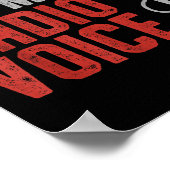 Don't Make Me Use My Radio Voice Ham Radio Operato Poster (Ecke)