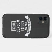 Don't Make Me Use My Social Worker Voice Case-Mate iPhone Hülle (Rückseite (Horizontal))