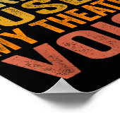 Don't Make Me Use My Theatre Voice - Funny Musical Poster (Ecke)