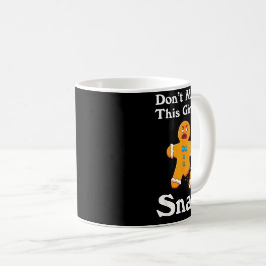 Don't Make This Ginger Snap Redhead Gift Christmas Kaffeetasse (VorderseiteRechts)