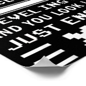 Don't Me Off I'm Close To Leveling Up Funny Gamer Poster (Ecke)