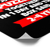 Dont Mean To Brag, Put Puzzle Together 1day, Box S Poster (Ecke)