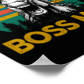 Dont Mess mit Boss Mare Reitunterricht Vint Poster (Ecke)