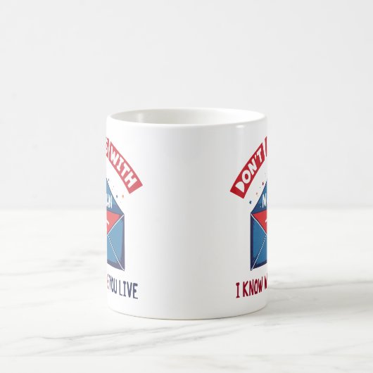 Dont Mess mit dem Mailman-Spaß Kaffeetasse (Mittel)