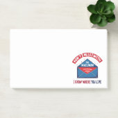 Dont Mess mit dem Mailman-Spaß Post-it Klebezettel (Büro)