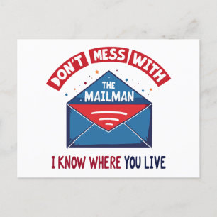 Dont Mess mit dem Mailman-Spaß Postkarte