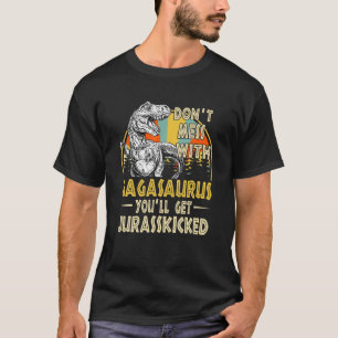 Dont Mess mit Gagasaurus Youll Get Jurasskicked V T-Shirt