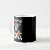 Dont Mess mit Mama Funny Kuh Mama Mama Geschenk Kaffeetasse (Vorderseite Links)