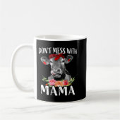 Dont Mess mit Mama Funny Kuh Mama Mama Geschenk Kaffeetasse (Links)