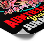 Don't Mess With Auntiesaurus - Aunty Auntie Gender Poster (Ecke)