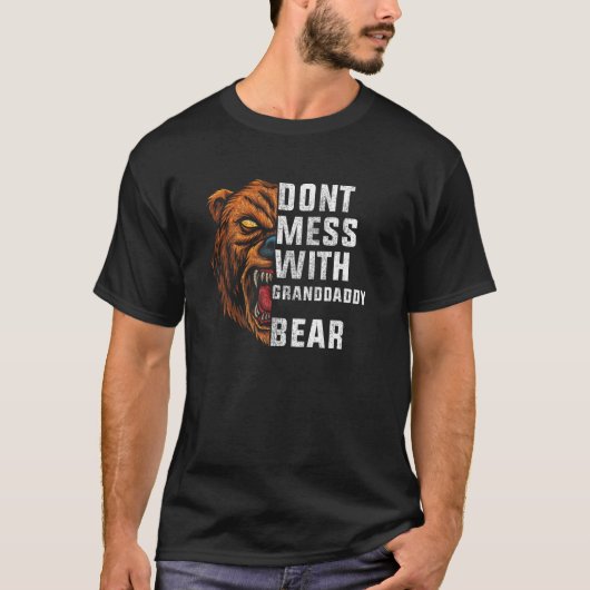 don't mess with Granddaddy bear autism T-Shirt (Vorderseite)