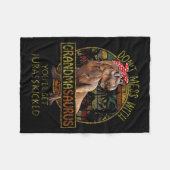 Don't Mess With Grandmasaurus You'll Get Jurkicked Fleecedecke (Vorderseite (Horizontal))