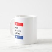 Don't Mess With Grandpa Texas Dad Granddad Grandfa Kaffeetasse (Vorderseite Links)