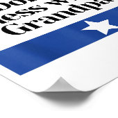 Don't Mess With Grandpa Texas Dad Granddad Grandfa Poster (Ecke)