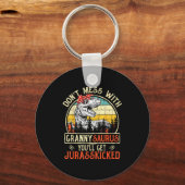 Don't Mess With Grannysaurus You'll Get Jurkicked  Schlüsselanhänger (Vorderseite)