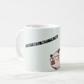 Don't mess with he pig kaffeetasse (Vorderseite Links)