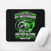 Don't Mess With My Friend  Mousepad (Mit Mouse)