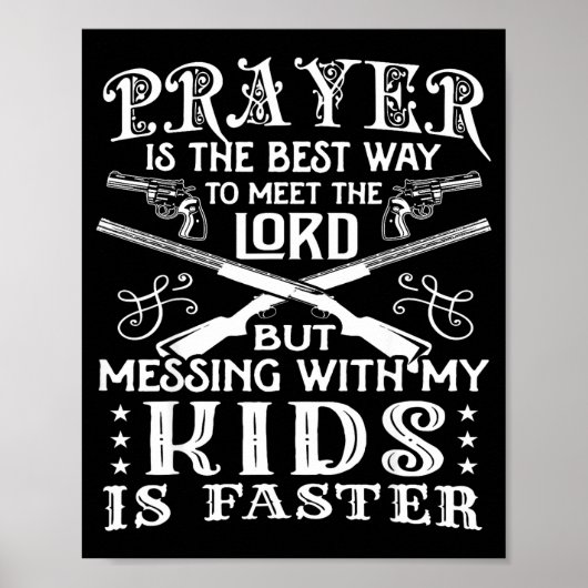 Don't Mess With My Kids! Mom  Poster (Vorne)