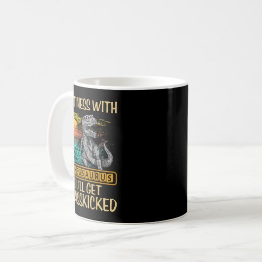 Don't Mess With Nephewsaurus You'll Get Jurkicked Kaffeetasse (Vorderseite Links)