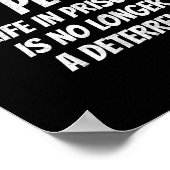 Don't Mess With Old People Funny Saying Prison Vin Poster (Ecke)